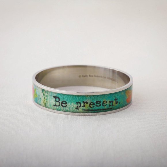 Kelly Rae Roberts Be Present Colorful Bangle New - Picture 1 of 1